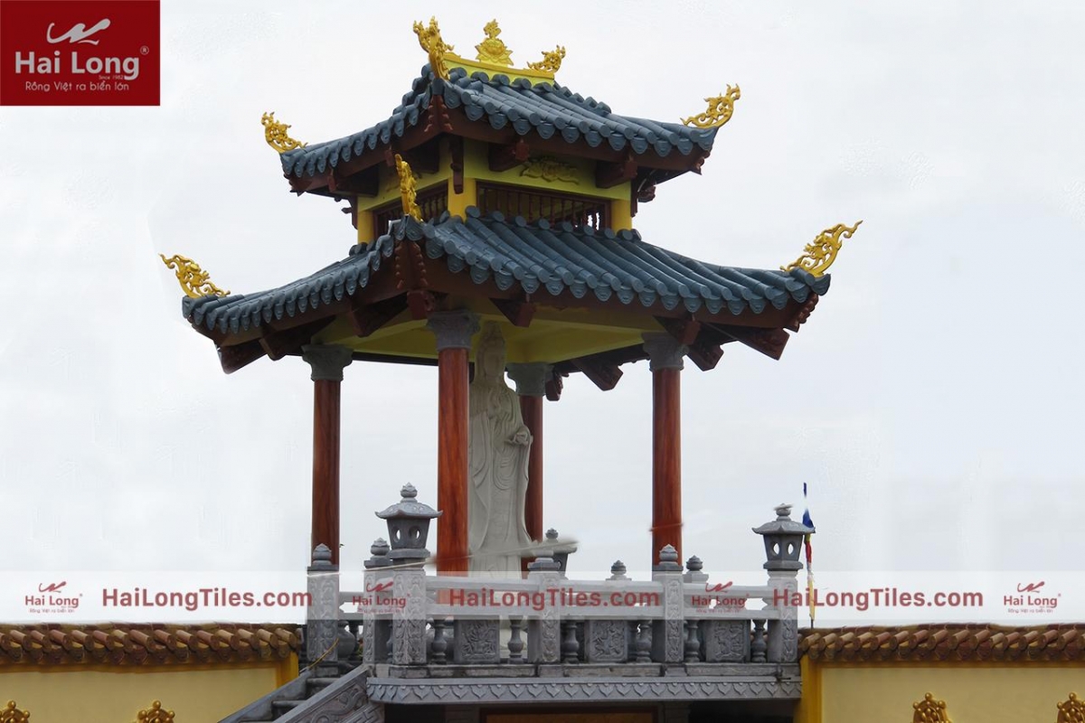 ngói âm dương HL lợp chùa 