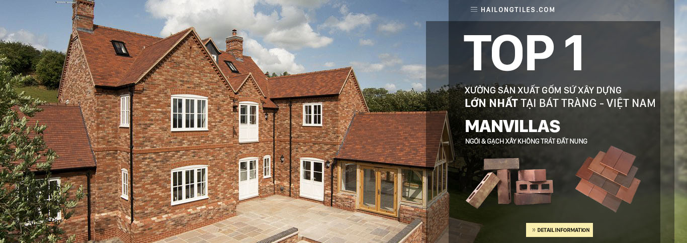 gạch ngói cho biệt thự núi ManVillas