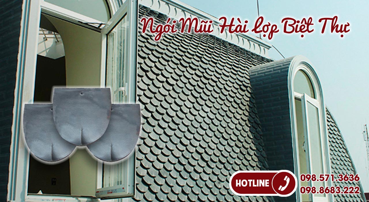 ngói mũi hài tráng men - ngói Hải Long