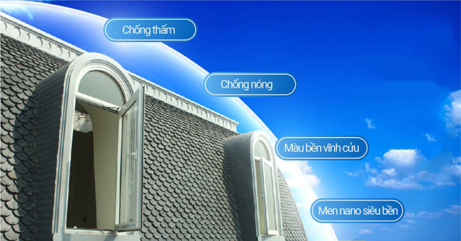 ngói vảy cá lợp biệt thự Pháp