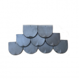 ngói sứ men ánh thép lợp biệt thự pháp