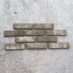 Gạch ốp tường cổ bề mặt giả mốc trắng kt 55x200x14 mm