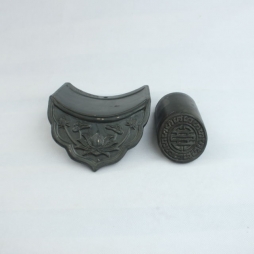 ngói âm dương men ghi