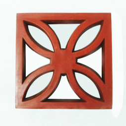 Gạch thông gió đất nung hoa chanh 20x20 cm