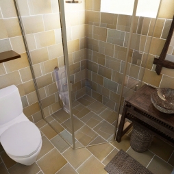 gạch men hoàng thổ mix men hoàng thổ ánh xanh - gạch men thủ công Bát Tràng