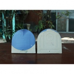 ngói hài 150 tráng men xanh da trời