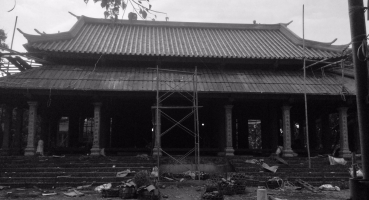 Ngói âm dương lợp đình chùa men ánh thép - Hải Long Tiles