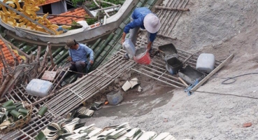 thi công ngói âm dương