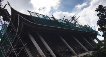 Ngói lưu ly tráng men lợp đình chùa