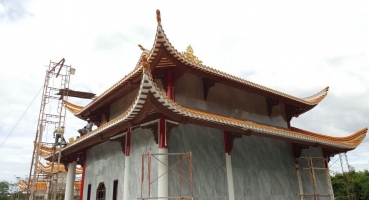 Ngói âm dương vàng Hổ phách tại Miếu Bà tại Đồng Nai hinh 4