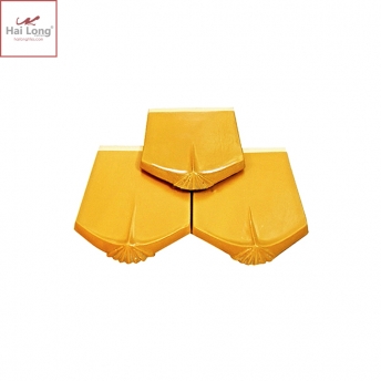 Ngói hài cổ men vàng xôi 02 Ngói hài cổ men vàng xôi 01