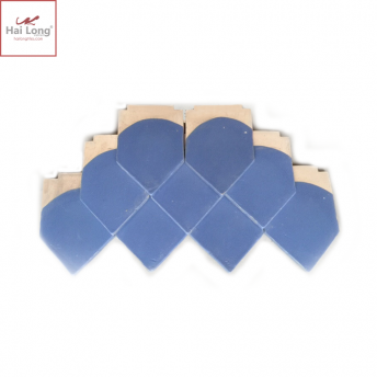 ngói vảy cá lợp biệt thự men xanh