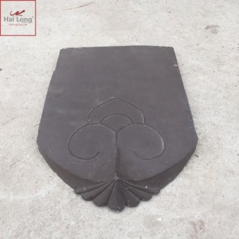 Ngói hài cổ cỡ đại màu nâu sành 02 Ngói hài cổ cỡ đại màu nâu sành 01