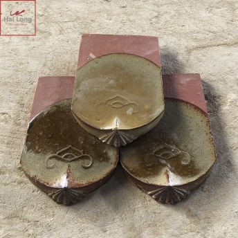 ngói mũi hài men hoàng thổ
