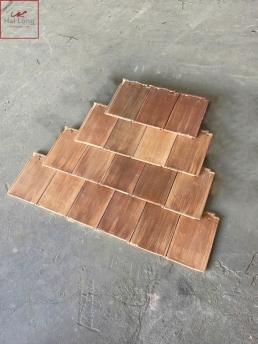 Ngói ManVillas vân gỗ vàng sáng 01