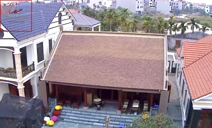ngói mũi hài cổ tráng men hoàng thổ Bát Tràng