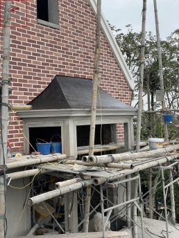 Gạch thẻ ốp tường 70% màu đỏ đậm 30% màu đỏ đào 01