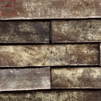 gạch thẻ giả cổ mốc vàng