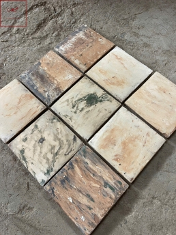 gạch lát sân vườn màu trung tính