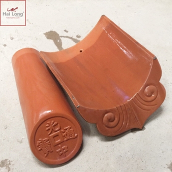 ngói âm dương đất nung Bát Tràng