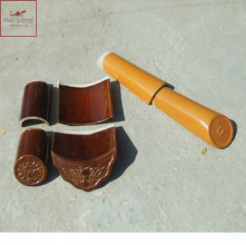 ngói âm dương màu nâu