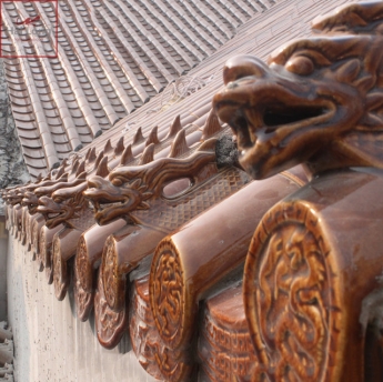 ngói âm dương màu nâu