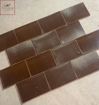 gạch men nâu gấm cổ