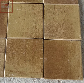 gạch gốm lát sân men sứ hoàng thổ
