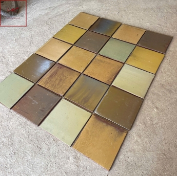 Gạch lát nền tráng men thủ công trộn màu 01