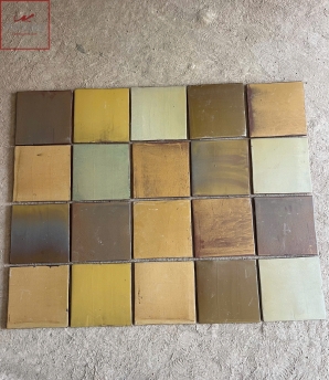 Gạch lát nền tráng men thủ công trộn màu 01