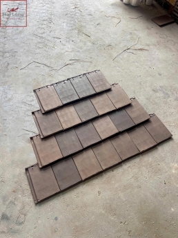 Ngói ManVillas men gốm Nâu Gỗ Đậm 01