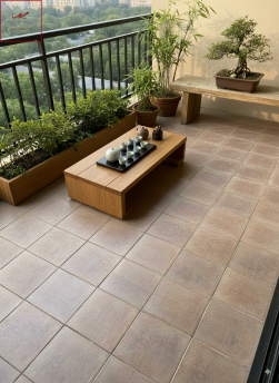 gạch mộc lát ban công