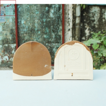 ngói lợp biệt thự màu vàng đất