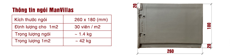 Thông tin ngói ManVillas