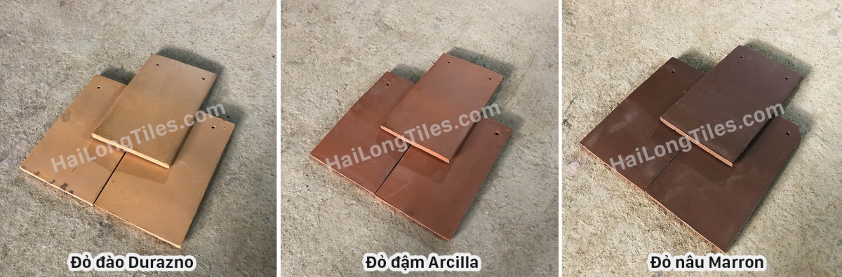 tông màu ngói phẳng manvillas lợp biệt thự núi